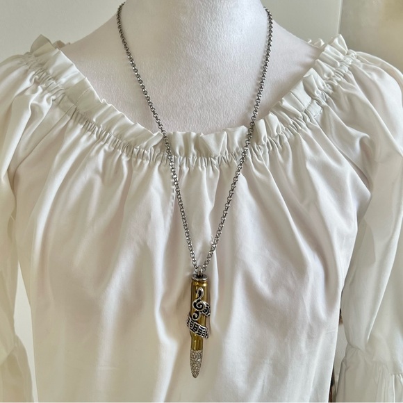 Signature Music Key of Peace Collection Necklace 🎶 by: Bullets 4 Peace SOLD OUT - Picture 4 of 11